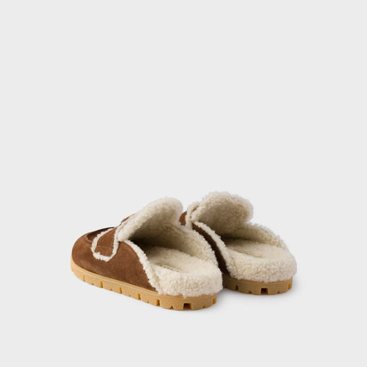 Sleepers Suede An Shearling Mules