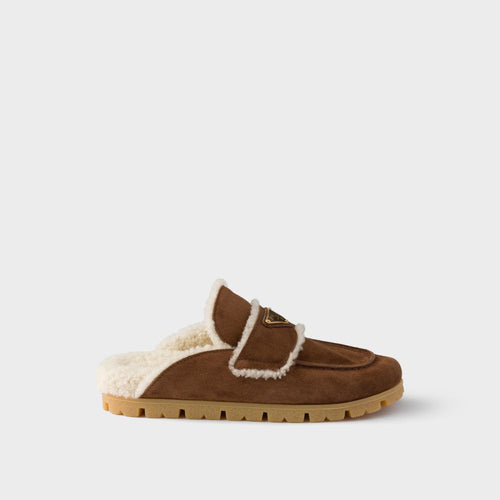 Sleepers Suede An Shearling Mules
