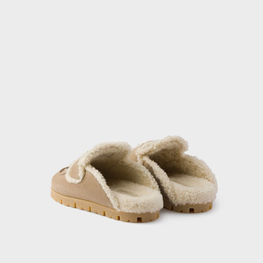 Sleepers Suede An Shearling Mules